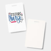 Badge Infirmière Cadeau | Future Infirmière (Avant & arrière)
