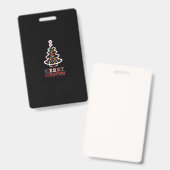 Badge Infirmière Cadeau | Joyeux Noël (Avant & arrière)