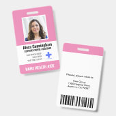 Badge Infirmière certifiée - Infirmière - Carte d'identi (Recto et verso)