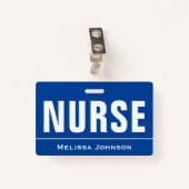 Badge Infirmière customisée (Devant avec clip)