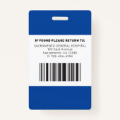 Badge Infirmière de la RN moderne (Dos)