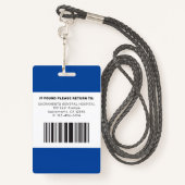 Badge Infirmière de la RN moderne (Derrière avec lanière)