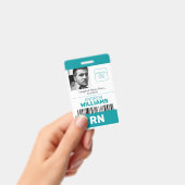 Badge Infirmière diplômée Code-barres ID Logo Photo sarc (Manuel / portable)