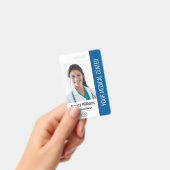 Badge Infirmière diplômée IDE matricule bleu (Manuel / portable)
