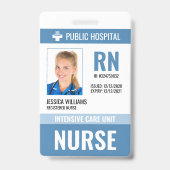 Badge Infirmière du personnel Médicale (Front)