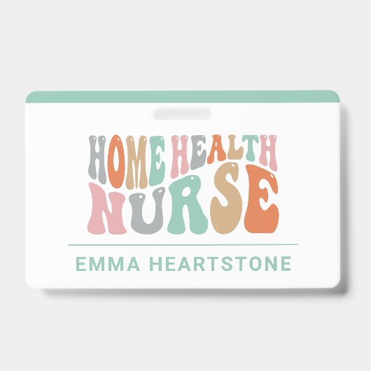 Badge Infirmière en soins à domicile (Avant)