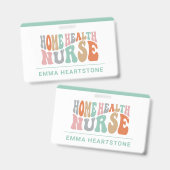 Badge Infirmière en soins à domicile (Avant & arrière)