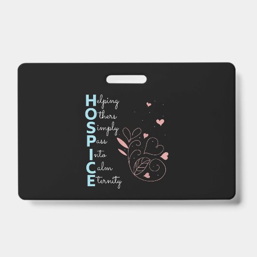 Badge Infirmière en soins palliatifs (Avant)