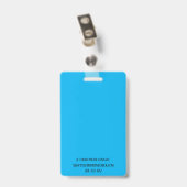Badge Infirmière en télémédecine (Arrière avec clip)