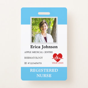 Badge infirmière hospitalière personnalisée Logo de l'em