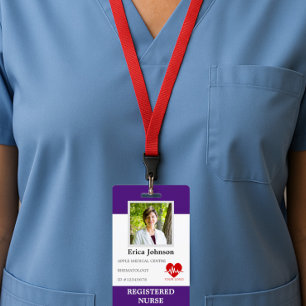 Badge infirmière hospitalière personnalisée Logo de l'em