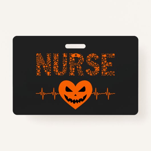 Badge Infirmière Infirmière Halloween Boo Halloween Oran (Devant)