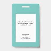 Badge Infirmière Infirmière Infirmière Infirmière Infirm (Back)