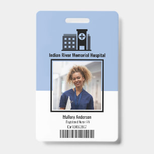 Badge Infirmière inscrite Carte d'identité de l'hôpit