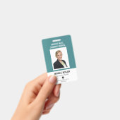 Badge Infirmière inscrite ID Professionnel Turquoise sim (À main)