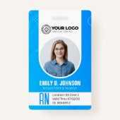 Badge Infirmière inscrite personnalisée Photo RN (Devant)