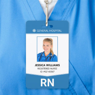 Badge Infirmière inscrite RN ID employé
