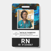 Badge Infirmière Médecin Aide soignant Étudiant en médec (Avant)
