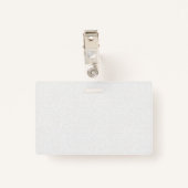 Badge Infirmière Médicale | Service client (Dos avec clip)