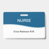Badge Infirmière Médicale simple Infirmière Infirmière i (Arrière)
