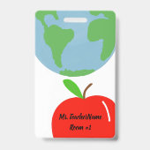 Badge Infirmière passe personnalisé (Arrière)