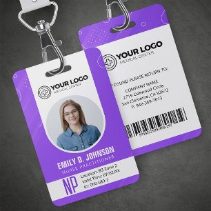 Badge Infirmière personnalisée Praticien NP