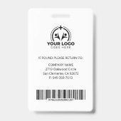 Badge Infirmière Praticien NP Photo & Code-barres Médica (Arrière)