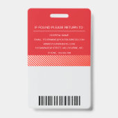 Badge Infirmière professionnelle - Infirmière (Arrière)