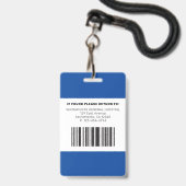 Badge Infirmière RN moderne (Arrière avec lanière)