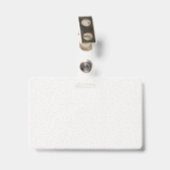 Badge Infirmière | Service client (Arrière avec clip)