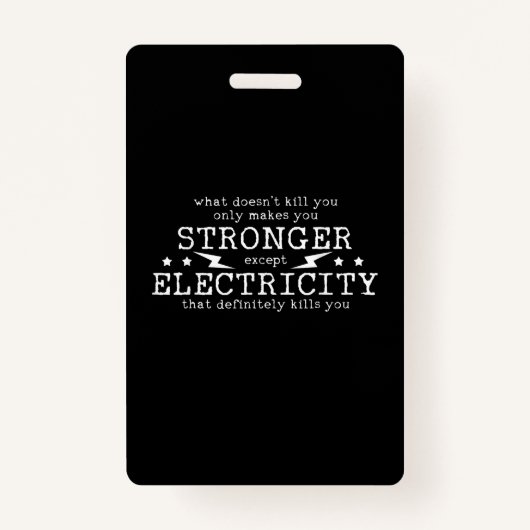 Badge Ingénieur électricien Électrique Électricité (Devant)