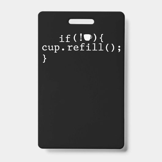 Badge Ingénieur logiciel de codage intelligent de rechar (Avant)