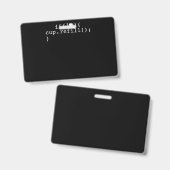 Badge Ingénieur logiciel de codage intelligent de rempli (Avant & arrière)