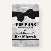 Badge Insigne argenté et de marbre de partie de VIP (Devant)