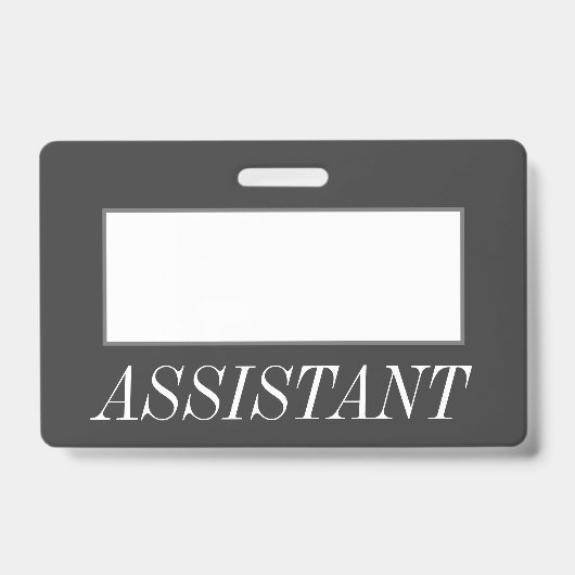Badge Insigne "ASSISTANT" Glamour, Luxueux (Front)