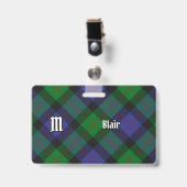 Badge Insigne Clan Blair Tartan (Front with Clip)