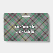 Badge Insigne Clan Craig Tartan (Dos)