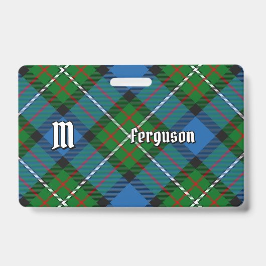 Badge Insigne Clan Ferguson Tartan (Front)