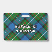 Badge Insigne Clan Ferguson Tartan (Back)