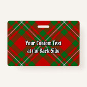 Badge Insigne Clan Gregor Tartan (Dos)