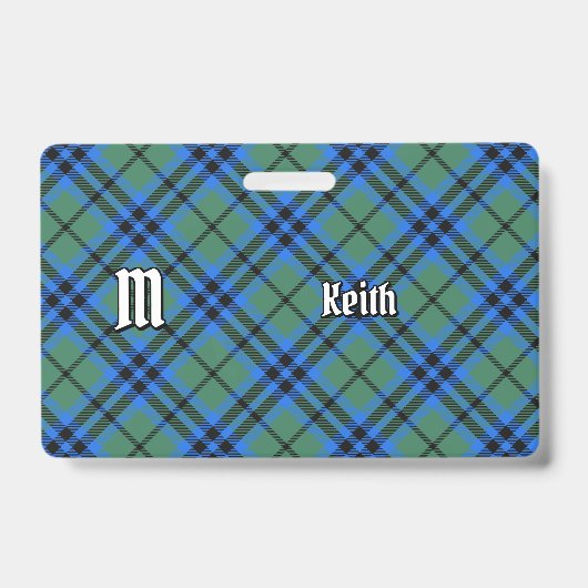 Badge Insigne Clan Keith Tartan (Front)