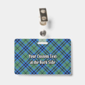 Badge Insigne Clan Keith Tartan (Back with Clip)