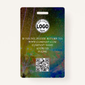 Badge Insigne Confetti de l'événement Code QR VIP person (Dos)