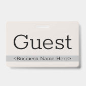 Badge Insigne contemporain "invité" (Back)