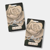 Badge Insigne d'accès VIP pour la fête d'anniversaire (Recto et verso)