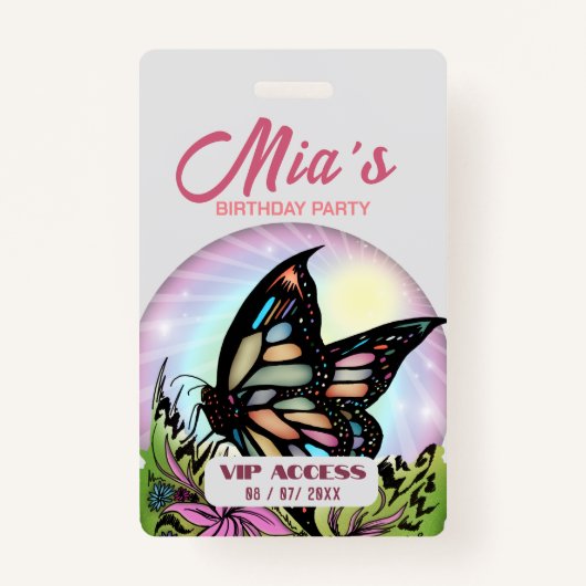 Badge Insigne d'accès VIP pour la fête d'anniversaire (Devant)