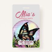 Badge Insigne d'accès VIP pour la fête d'anniversaire (Dos)