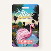 Badge Insigne d'accès VIP pour la fête d'anniversaire (Devant)