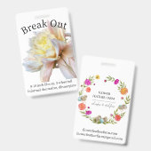 Badge Insigne Dahlia ID de rupture (Avant & arrière)