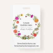 Badge Insigne Dahlia ID de rupture (Dos)